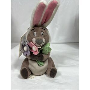Disney Store Mini Bean Bag Easter Bunny Gopher‎ Plush 7" w/ Tags